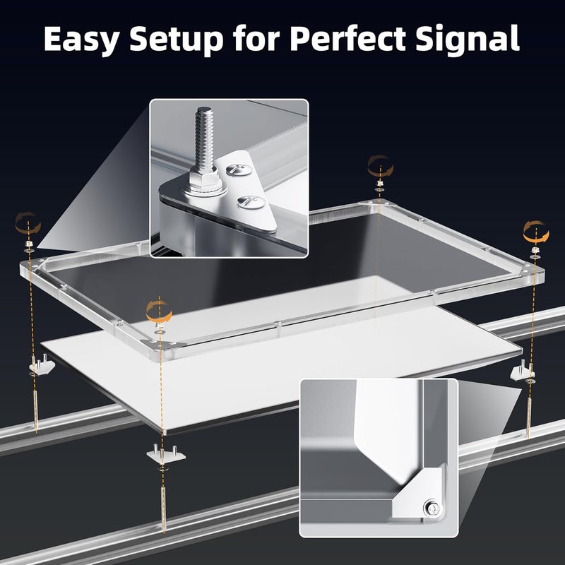 DAIERTEK Starlink Performance (Gen3) Roof Rack Mount, Starlink FHP Protective Cover, Heat-Resistant, Waterproof, Easy Screw Installation, for Car Roof, RV, Truck, Trailer - Image 4